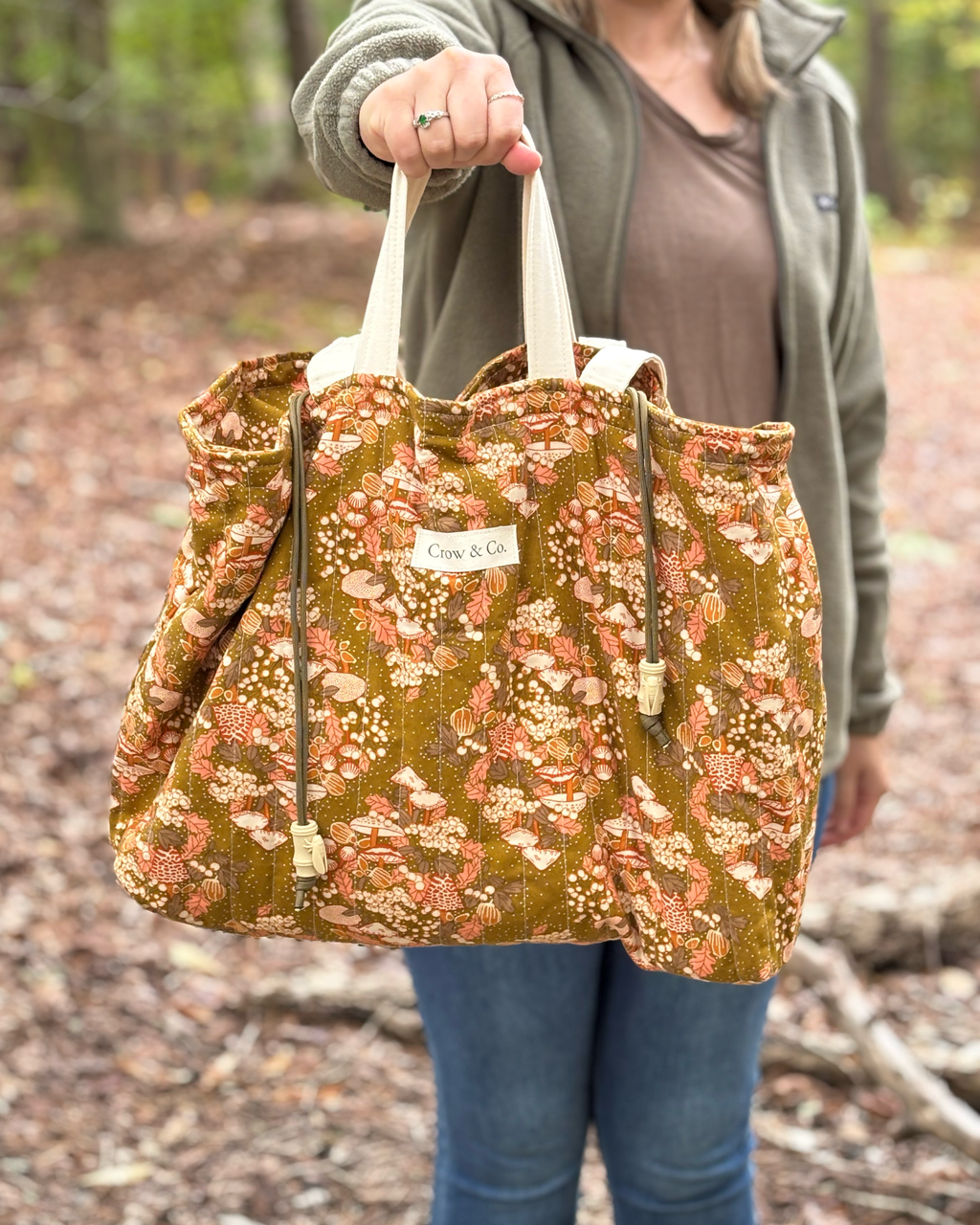 Golden Mushroom Weekender Tote Bag