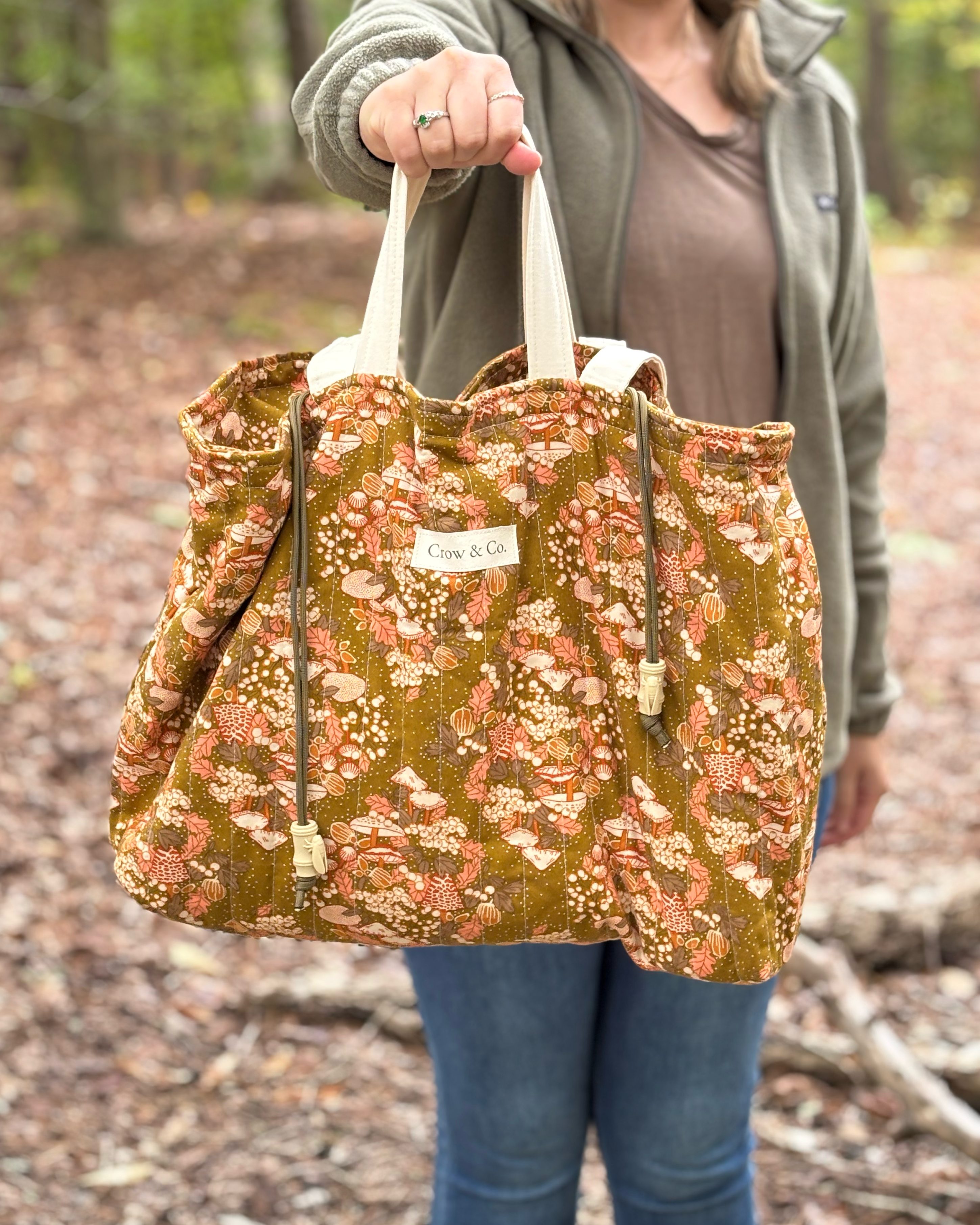Golden Mushroom Weekender Tote Bag
