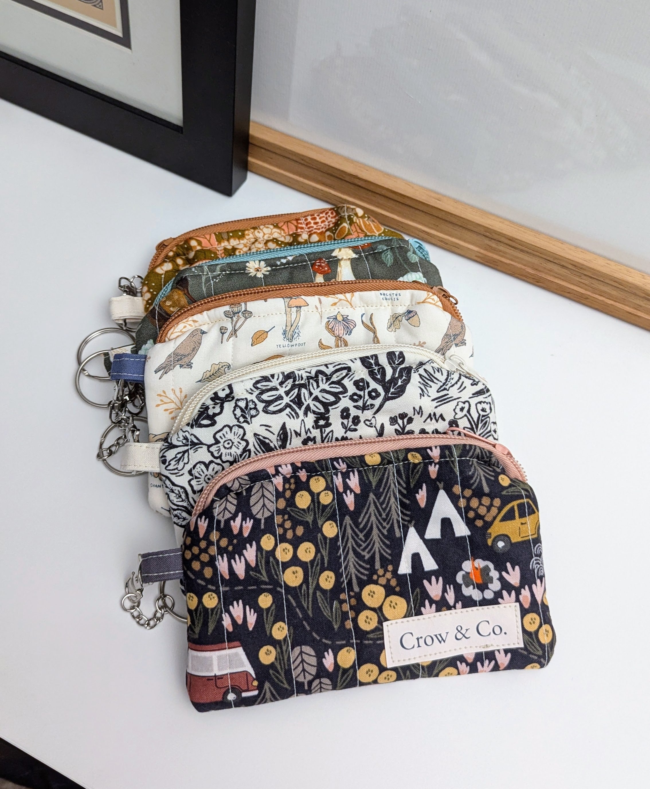 Quilted Keychain Wallets