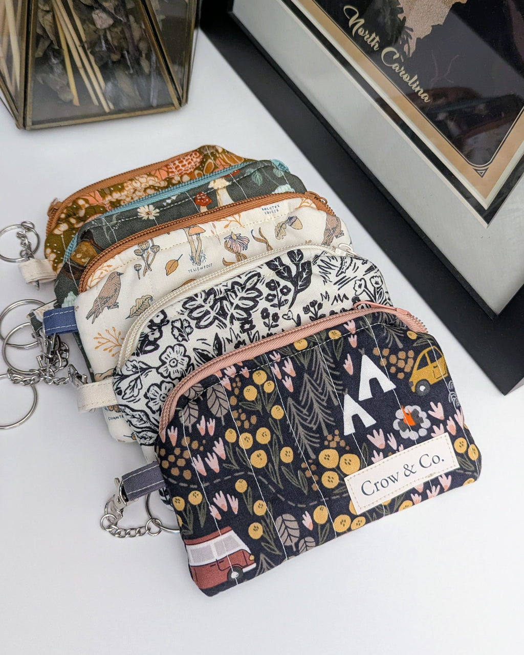 Quilted Keychain Wallets