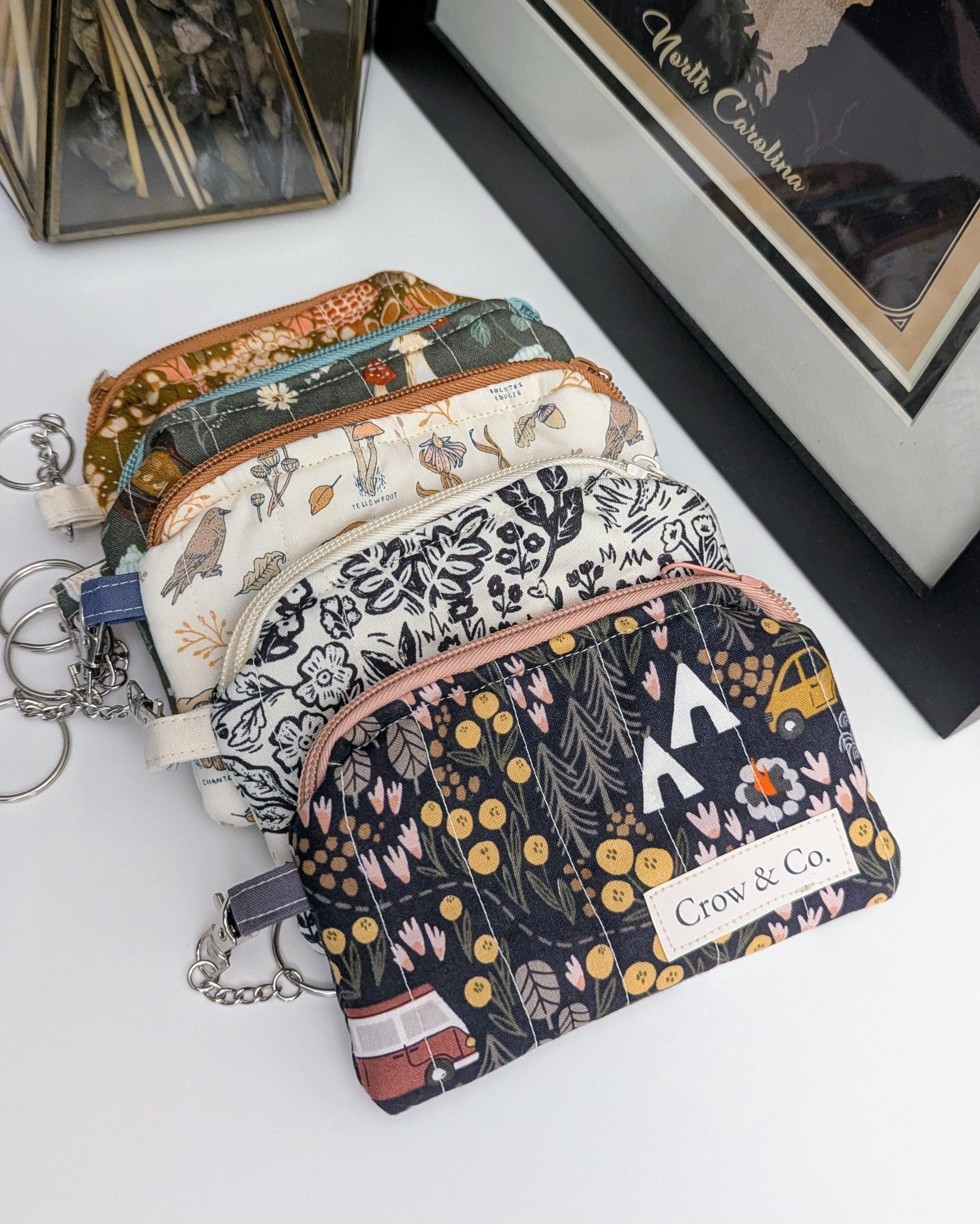 Quilted Keychain Wallets
