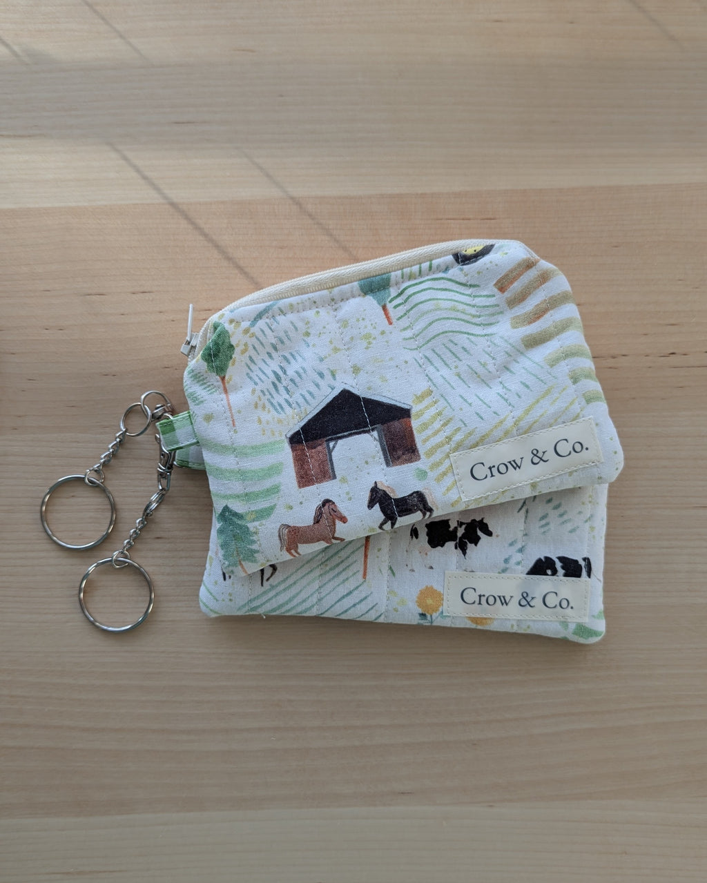 Barnyard Quilted Keychain Wallet