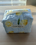 Summer Citrus Mini Quilted Travel Bag