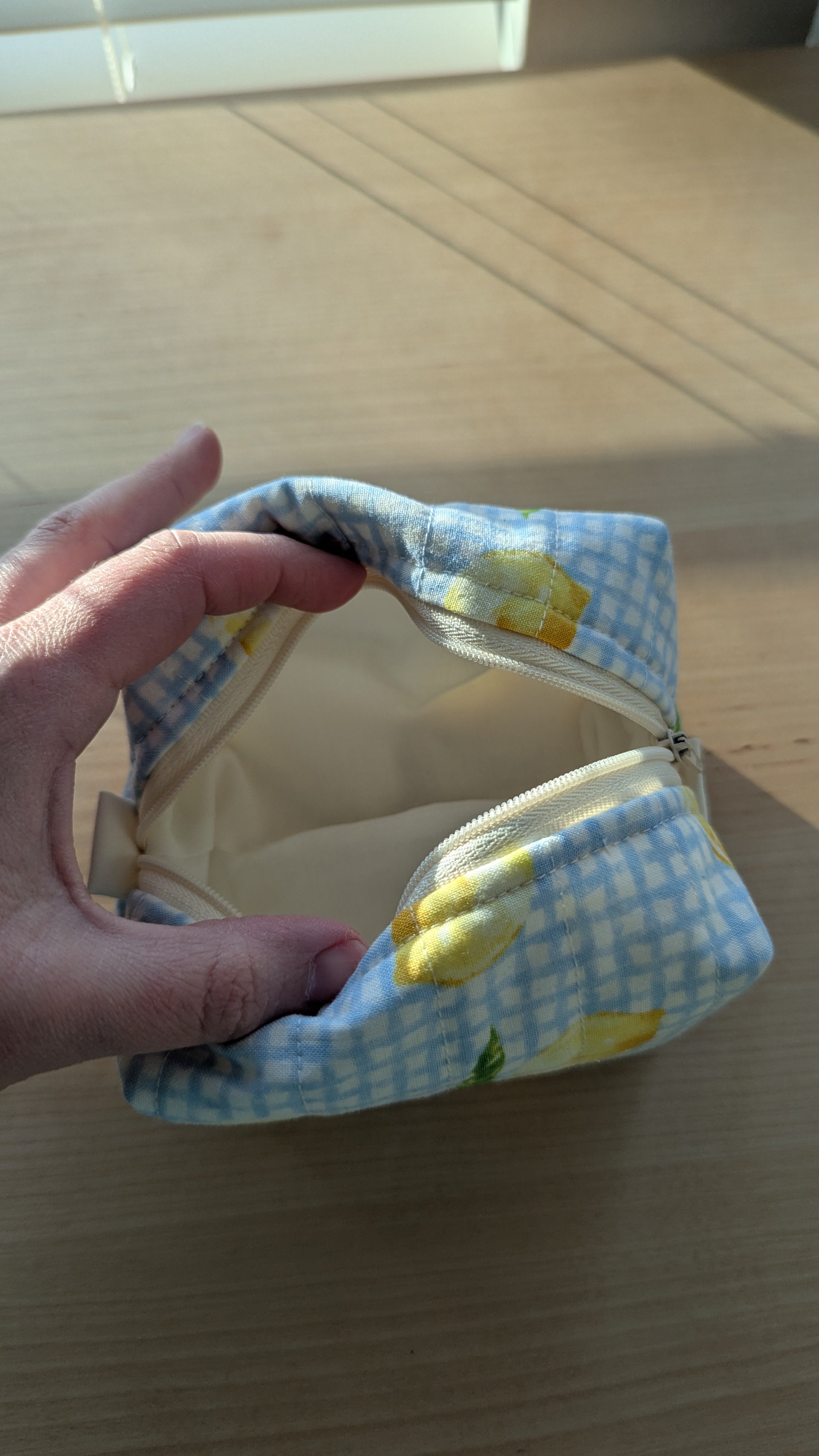 Summer Citrus Mini Quilted Travel Bag