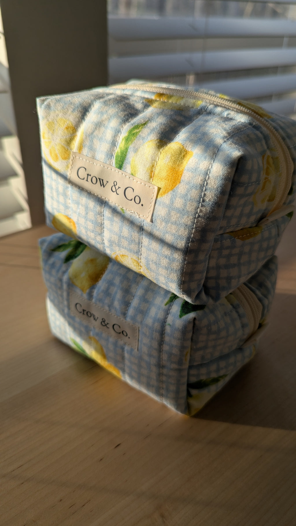 Summer Citrus Mini Quilted Travel Bag
