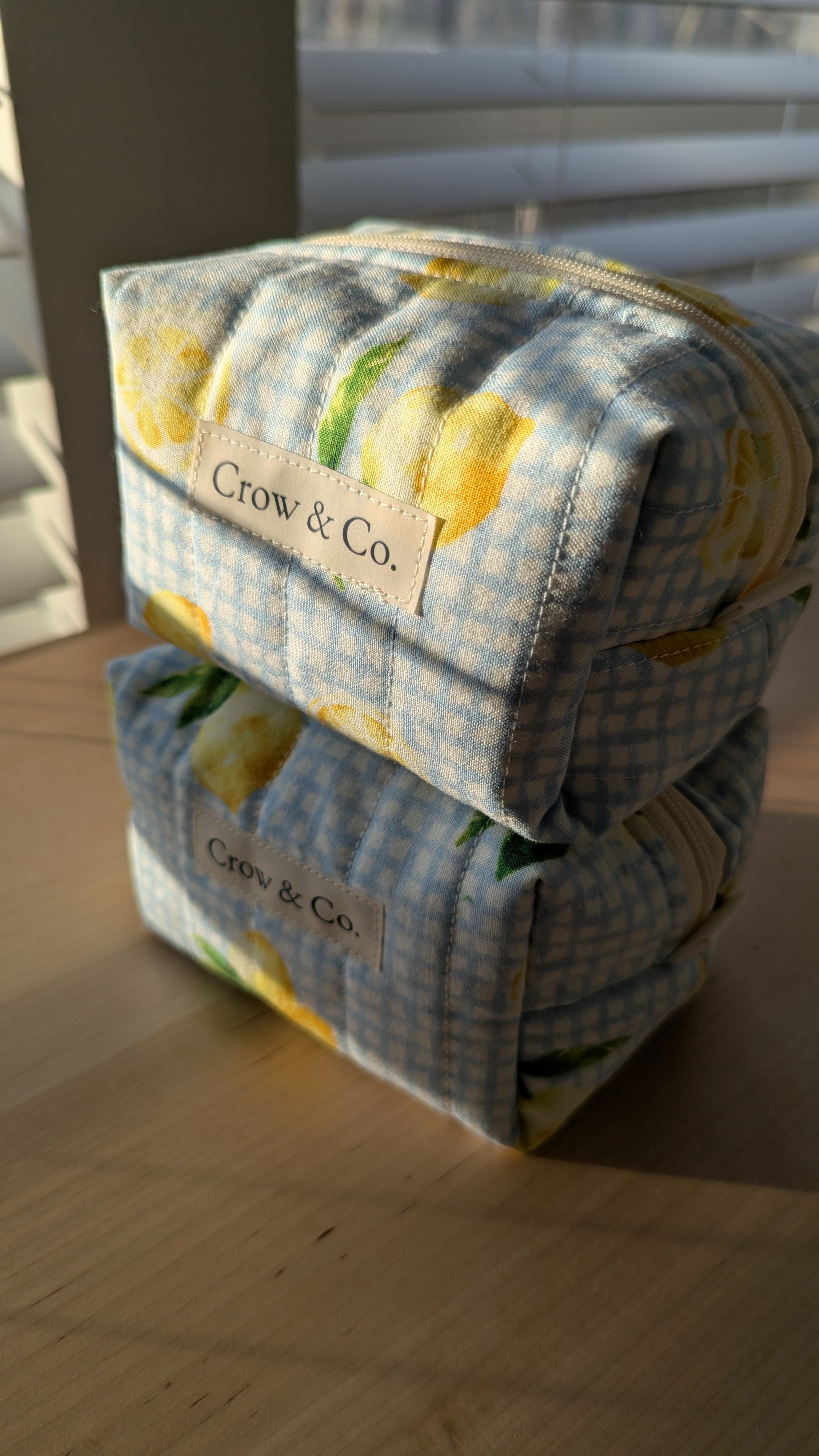 Summer Citrus Mini Quilted Travel Bag