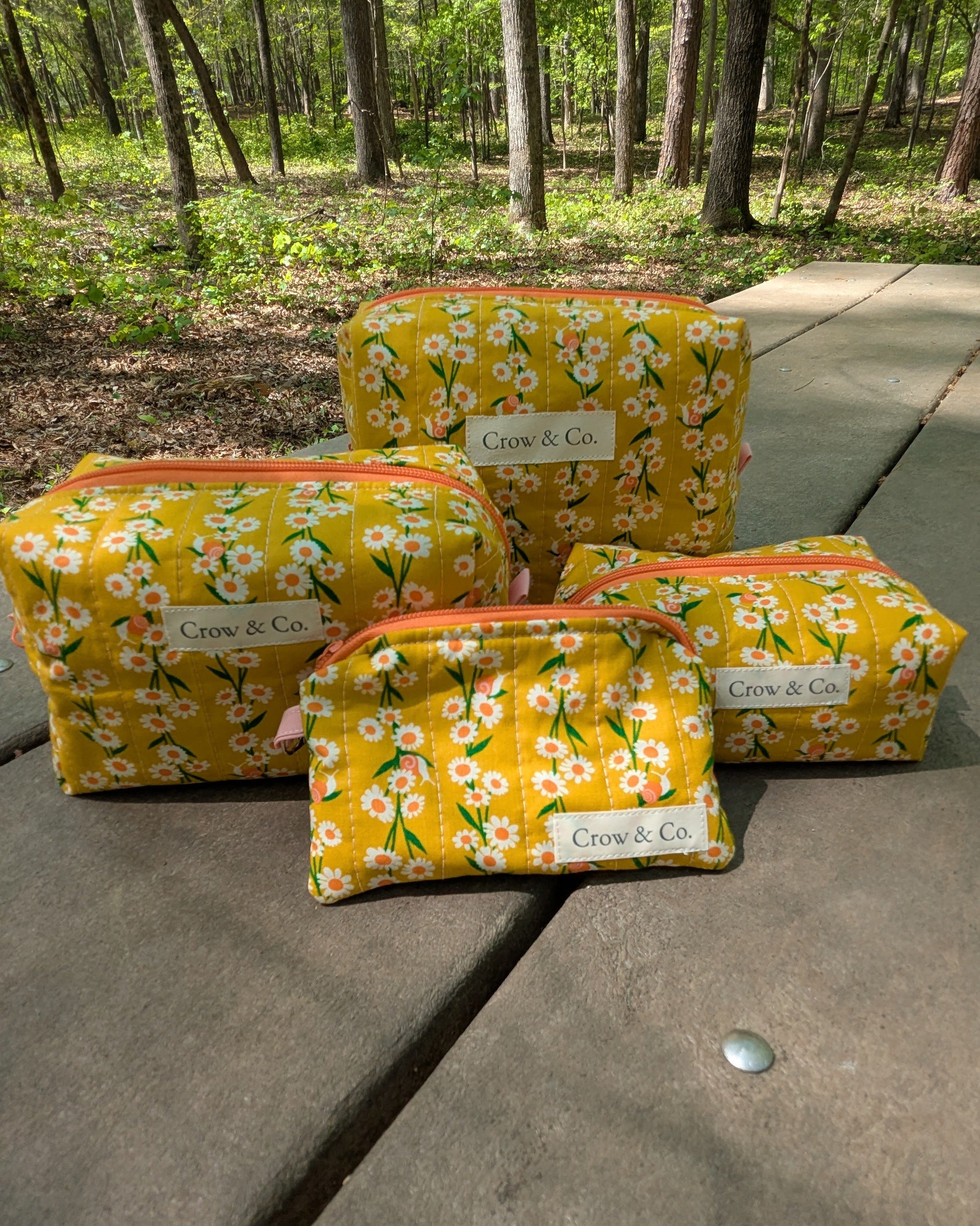 Daisy Chain Mini Quilted Travel Bag