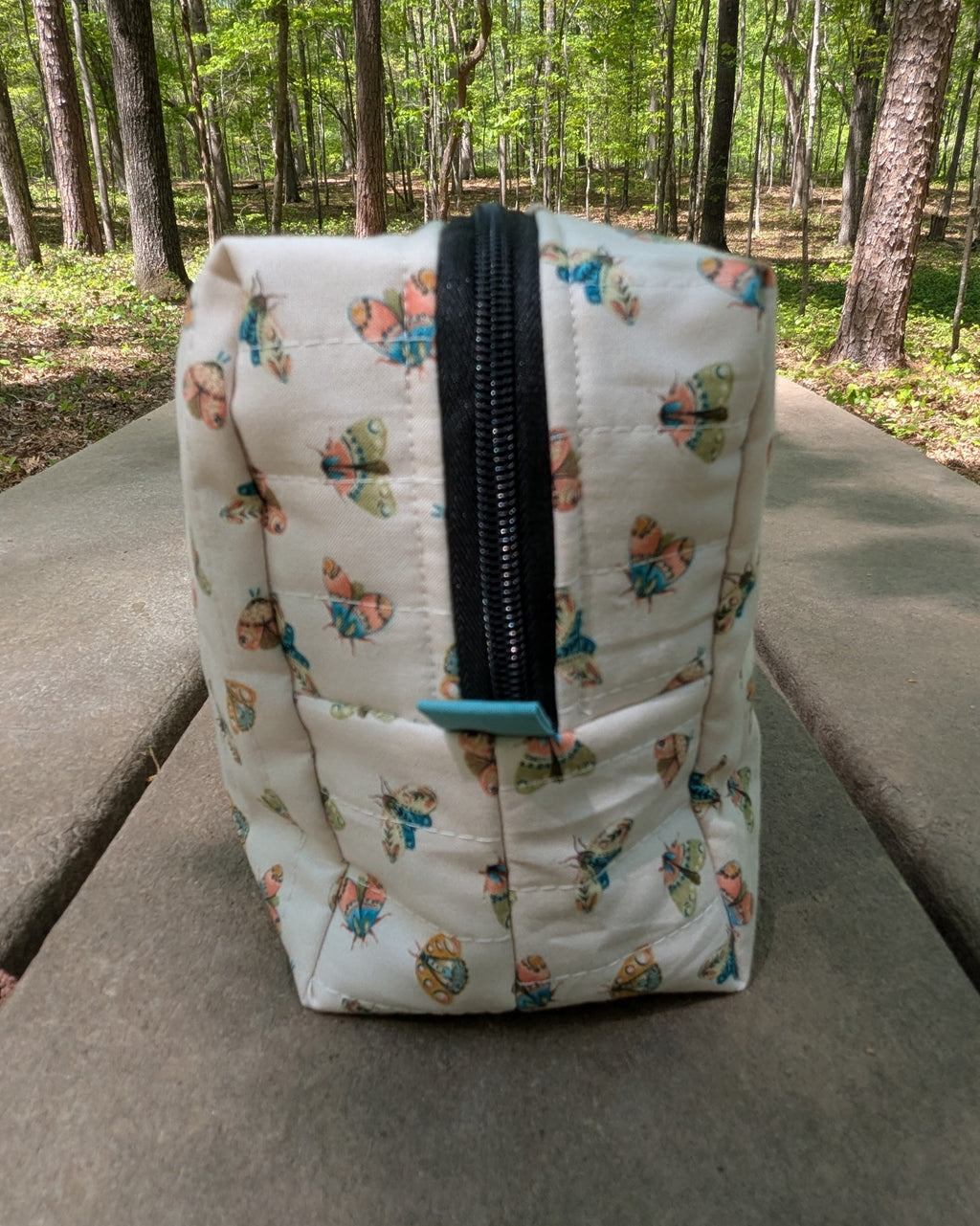 Moths to a Flame Large Quilted Bag