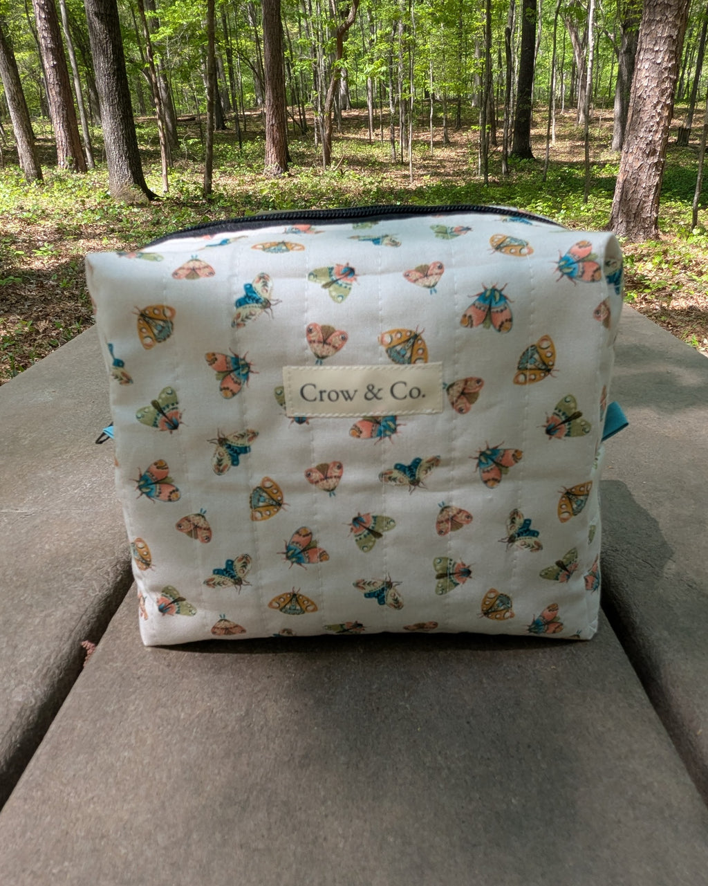 Moths to a Flame Large Quilted Bag