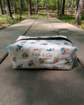 Moths to a Flame Mini Quilted Travel Bag