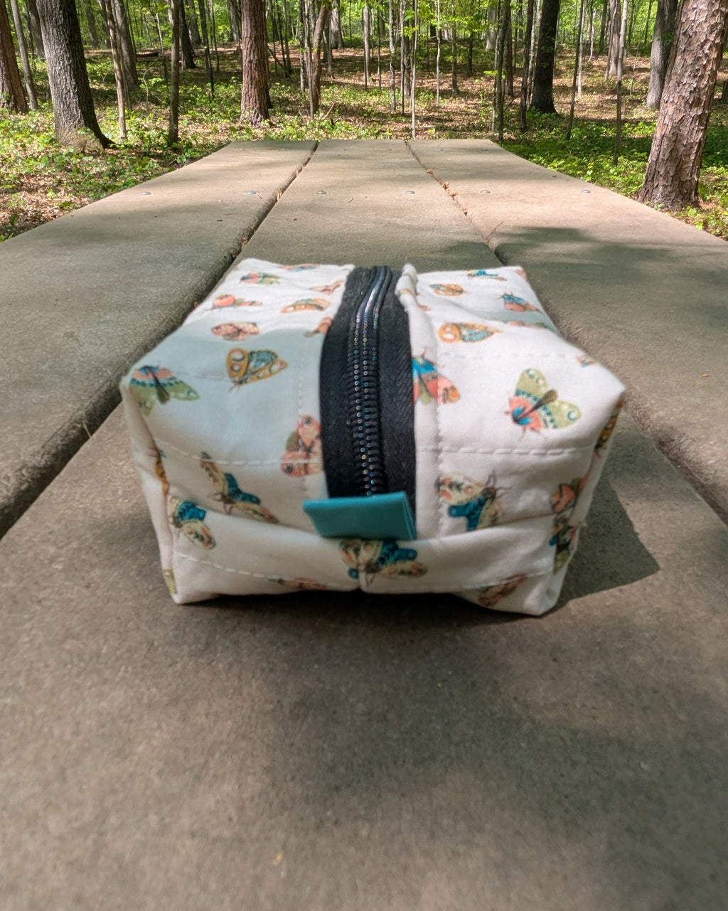 Moths to a Flame Mini Quilted Travel Bag