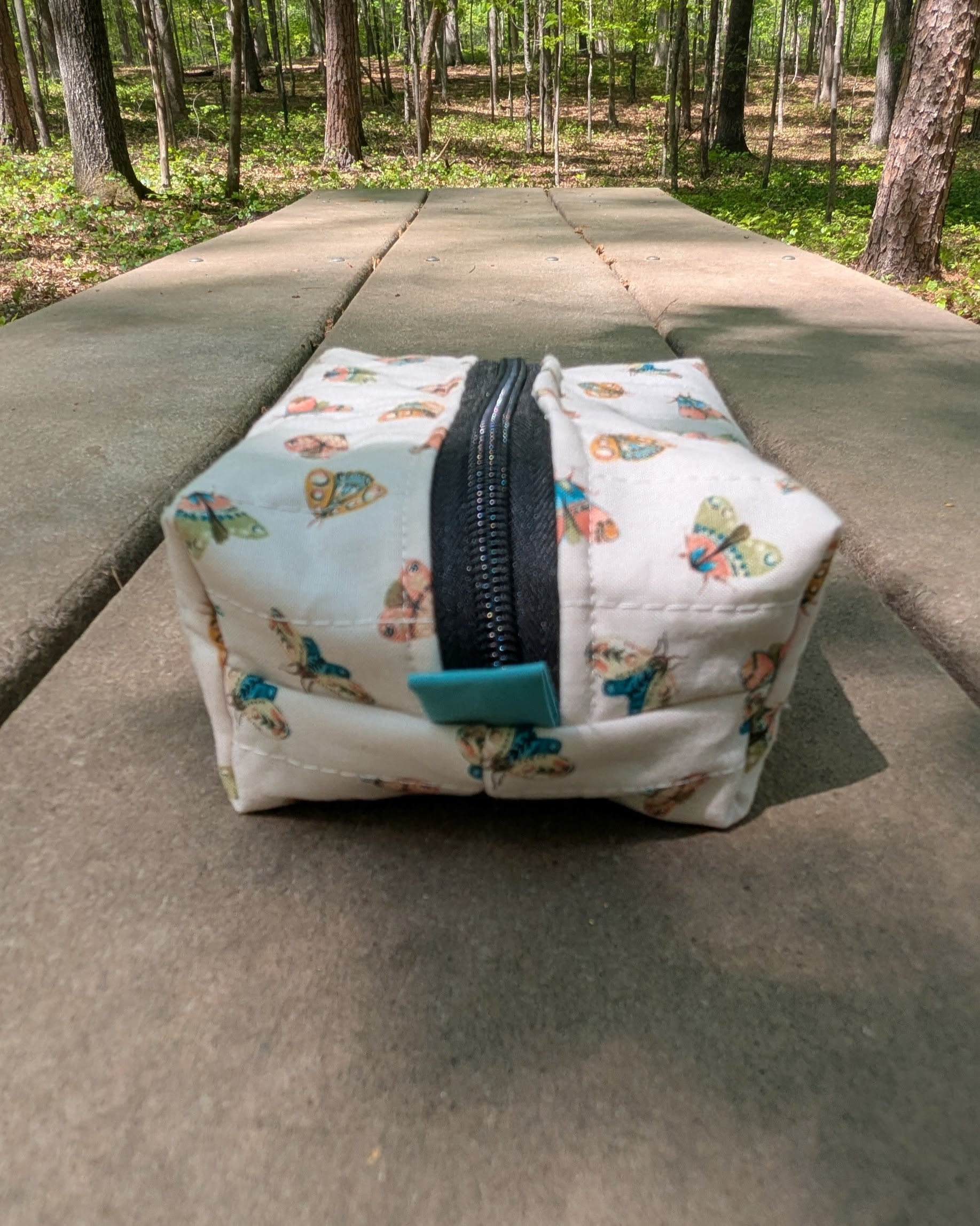 Moths to a Flame Mini Quilted Travel Bag