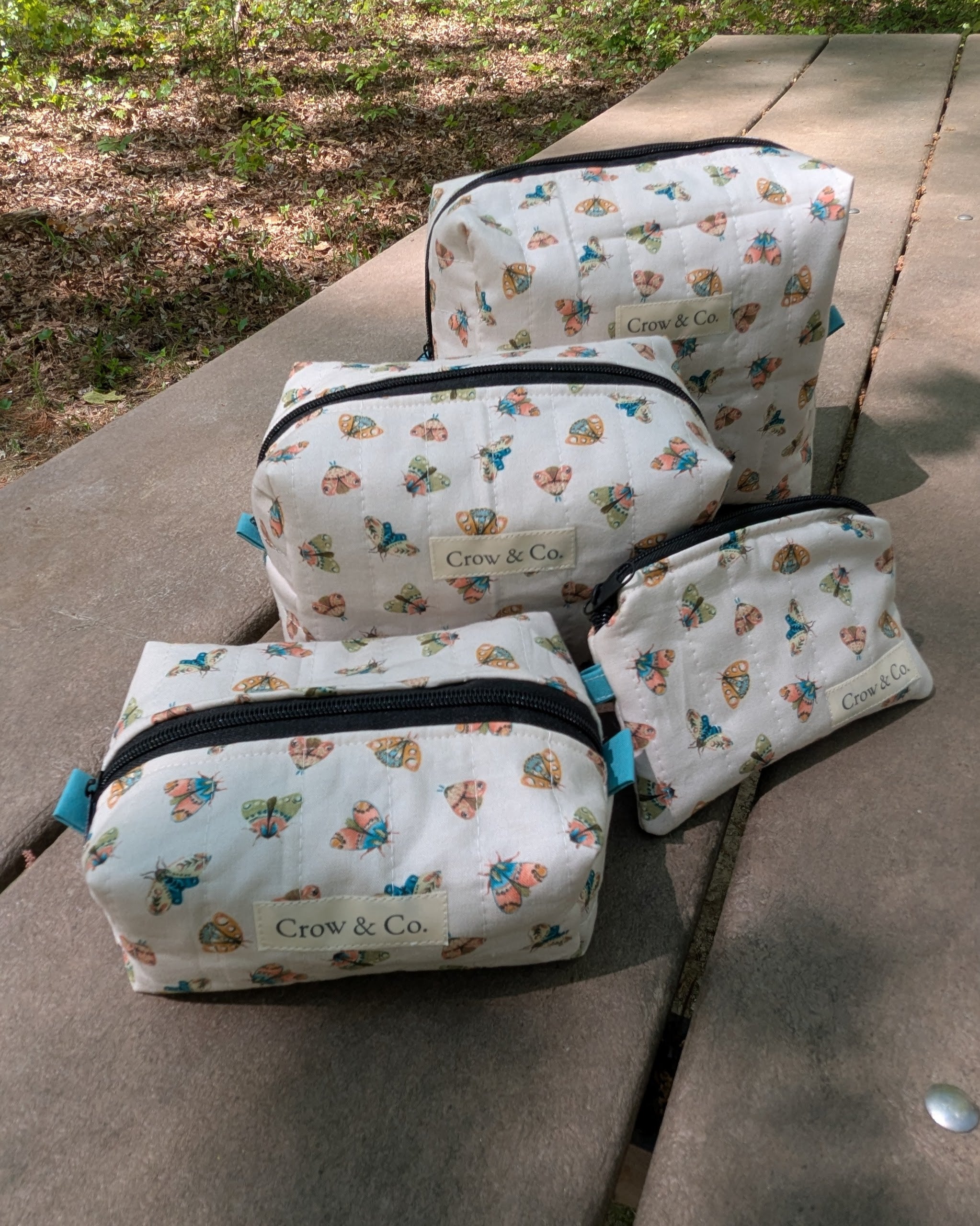 Moths to a Flame Large Quilted Bag
