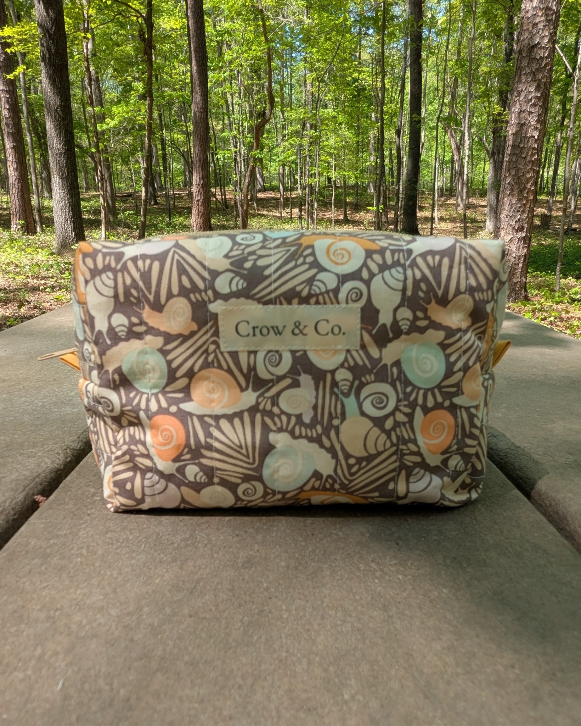 Snail Squad Medium Quilted Travel Bag