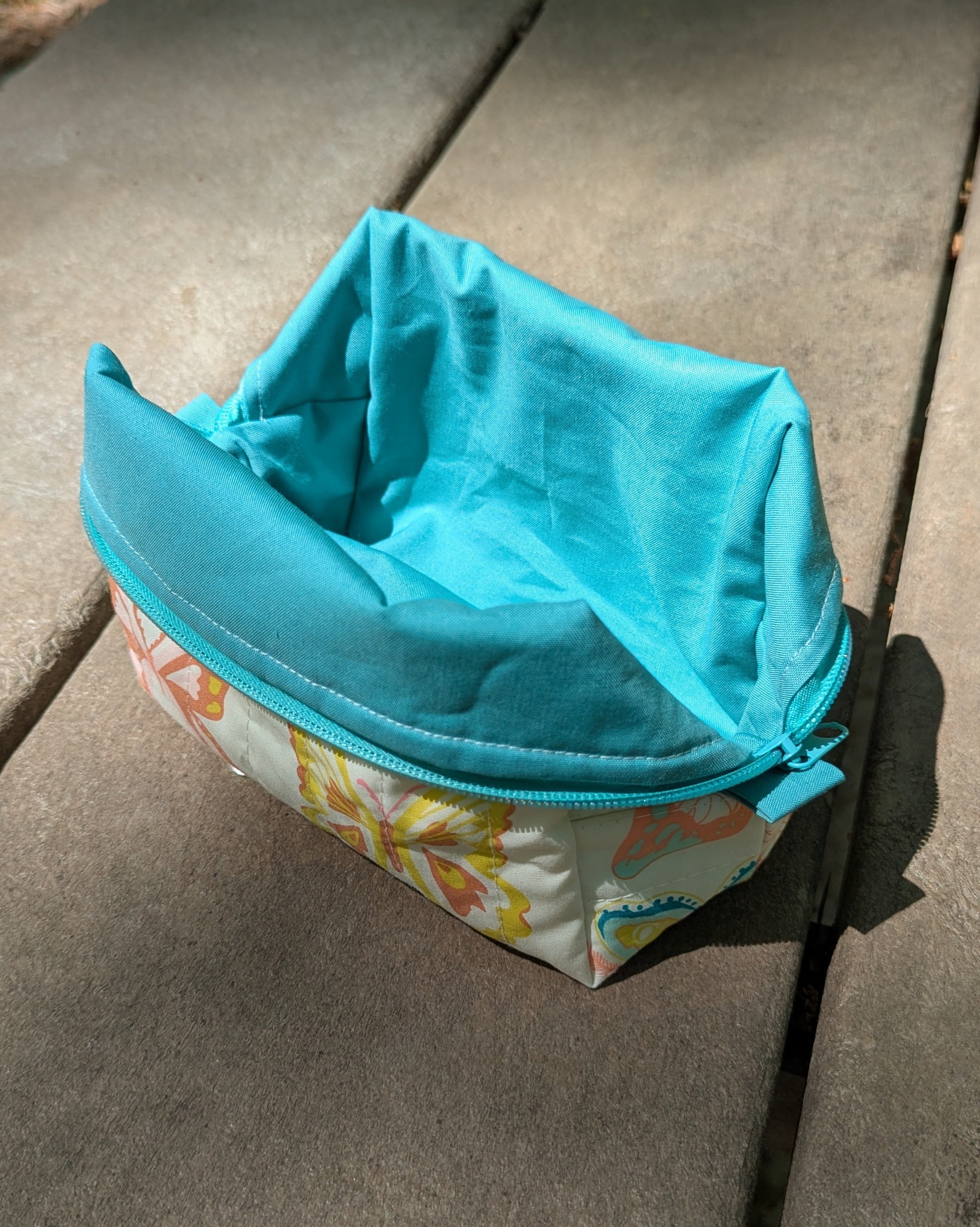Bright Moths Large Quilted Bag