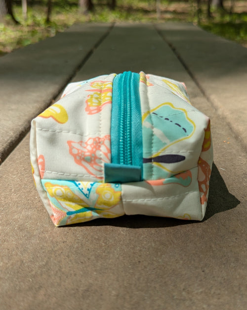 Bright Moths Mini Quilted Travel Bag