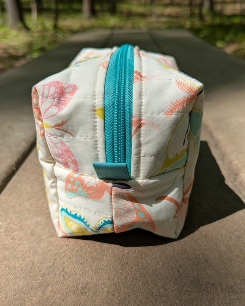 Bright Moths Medium Quilted Travel Bag