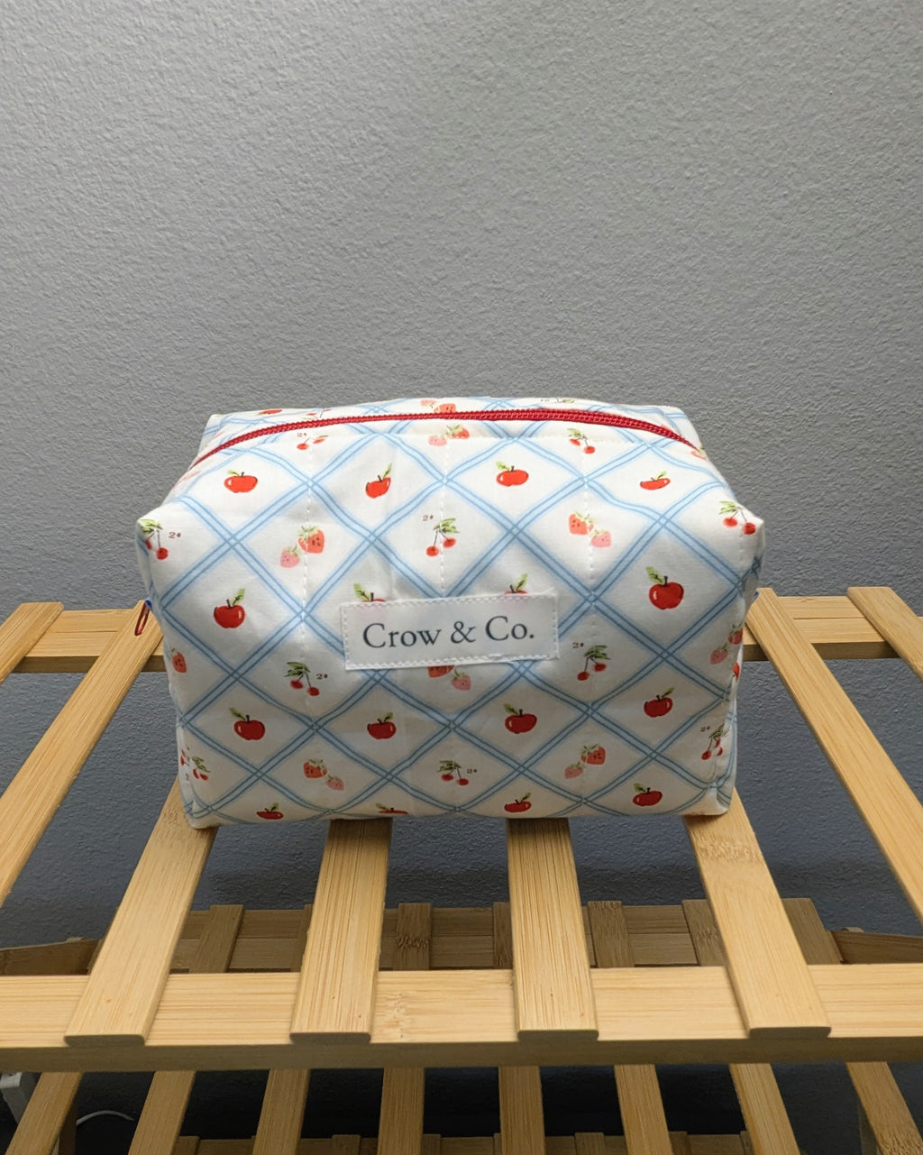 Fruit Picnic Medium Quilted Travel Bag
