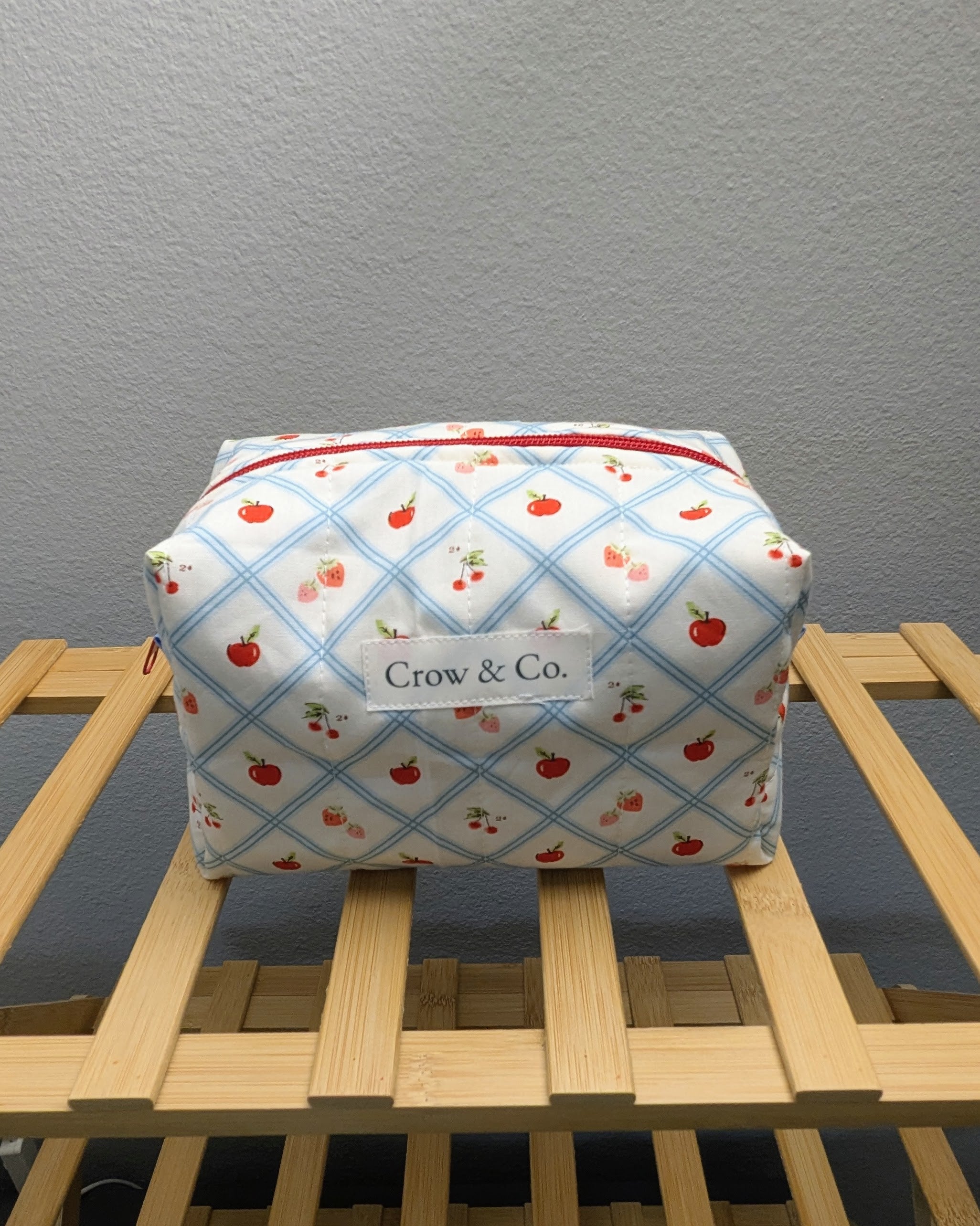 Fruit Picnic Medium Quilted Travel Bag