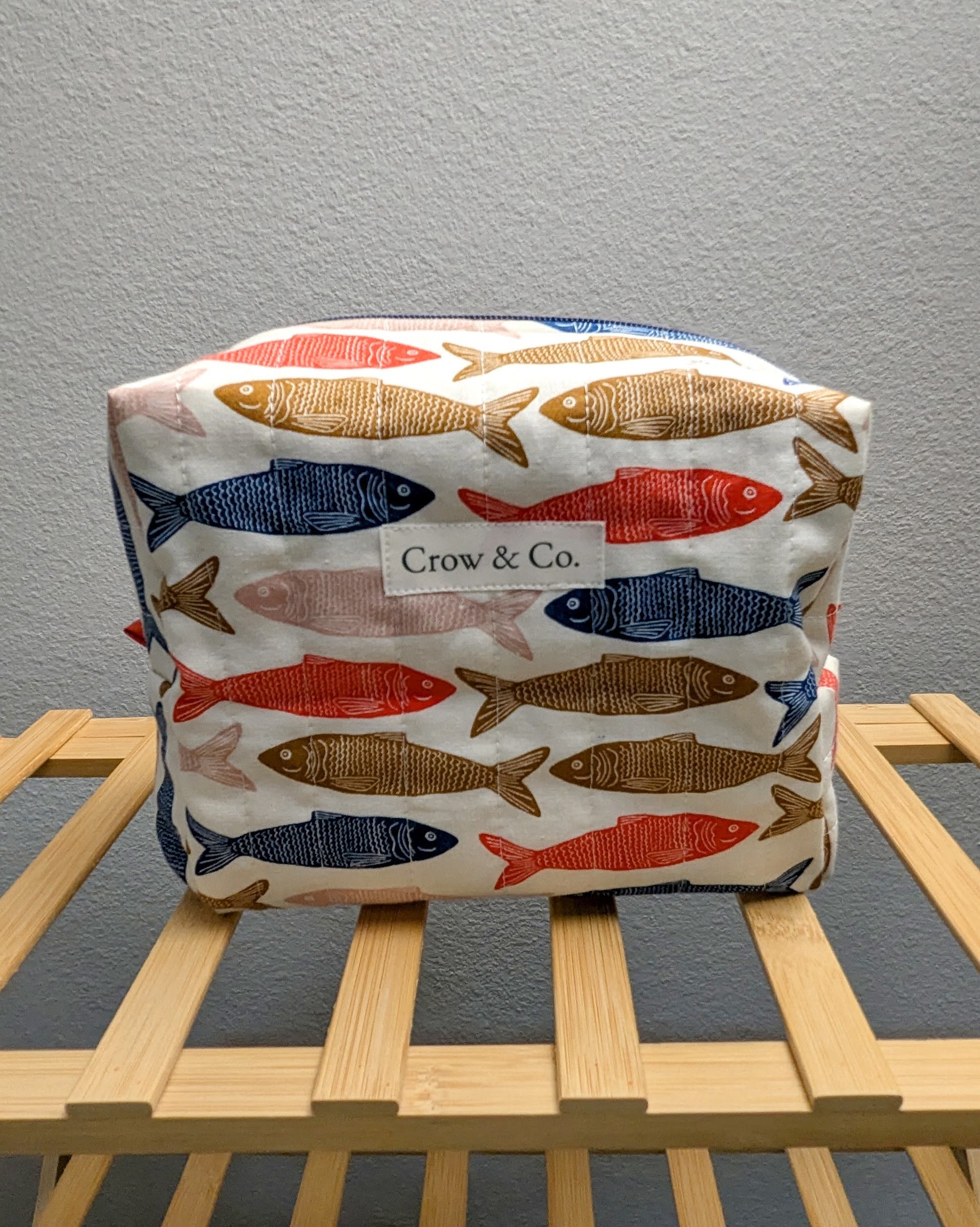 Goin' Fishin' Large Quilted Bag
