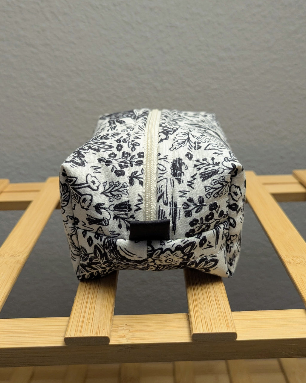 Linocut Mini Quilted Travel Bag