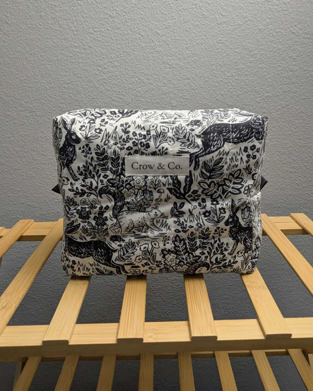 Linocut Large Quilted Bag
