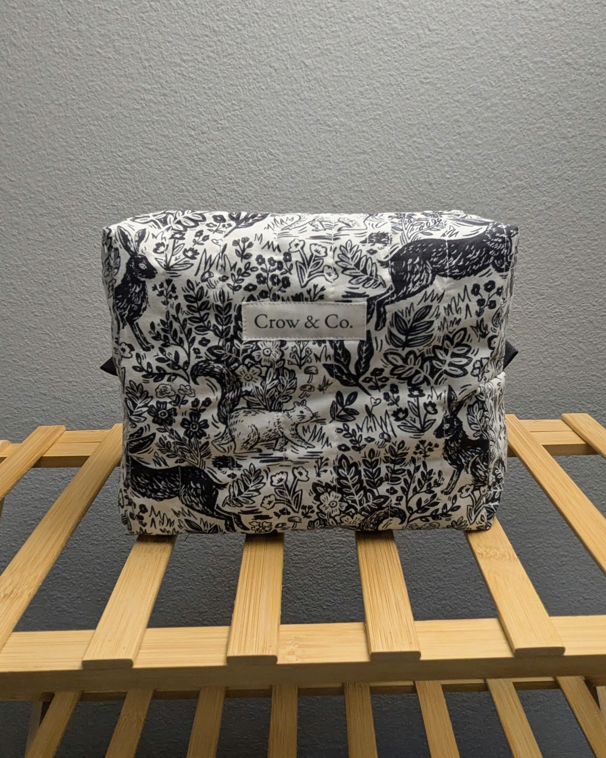 Linocut Large Quilted Bag