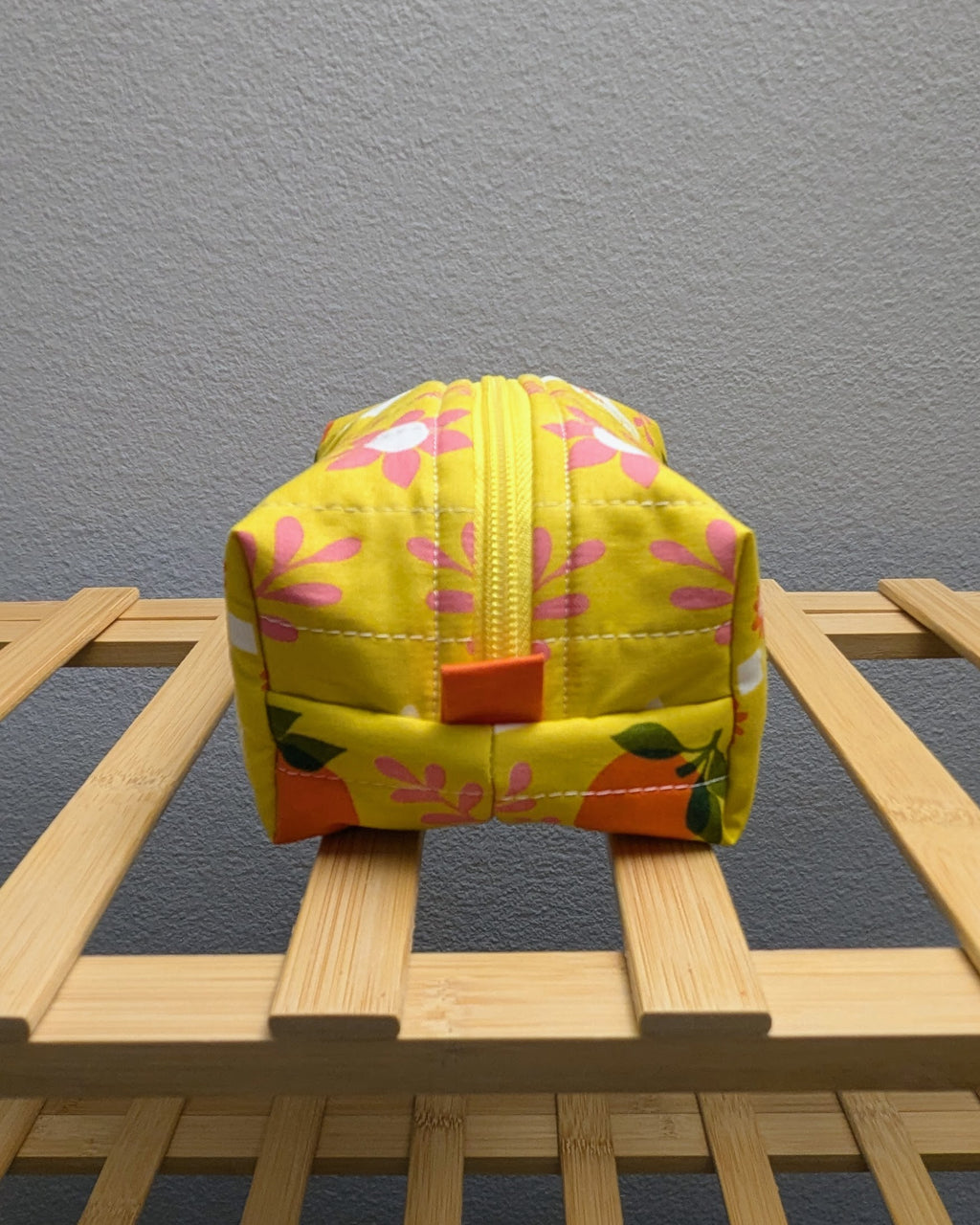 Bold Citrus Mini Quilted Travel Bag