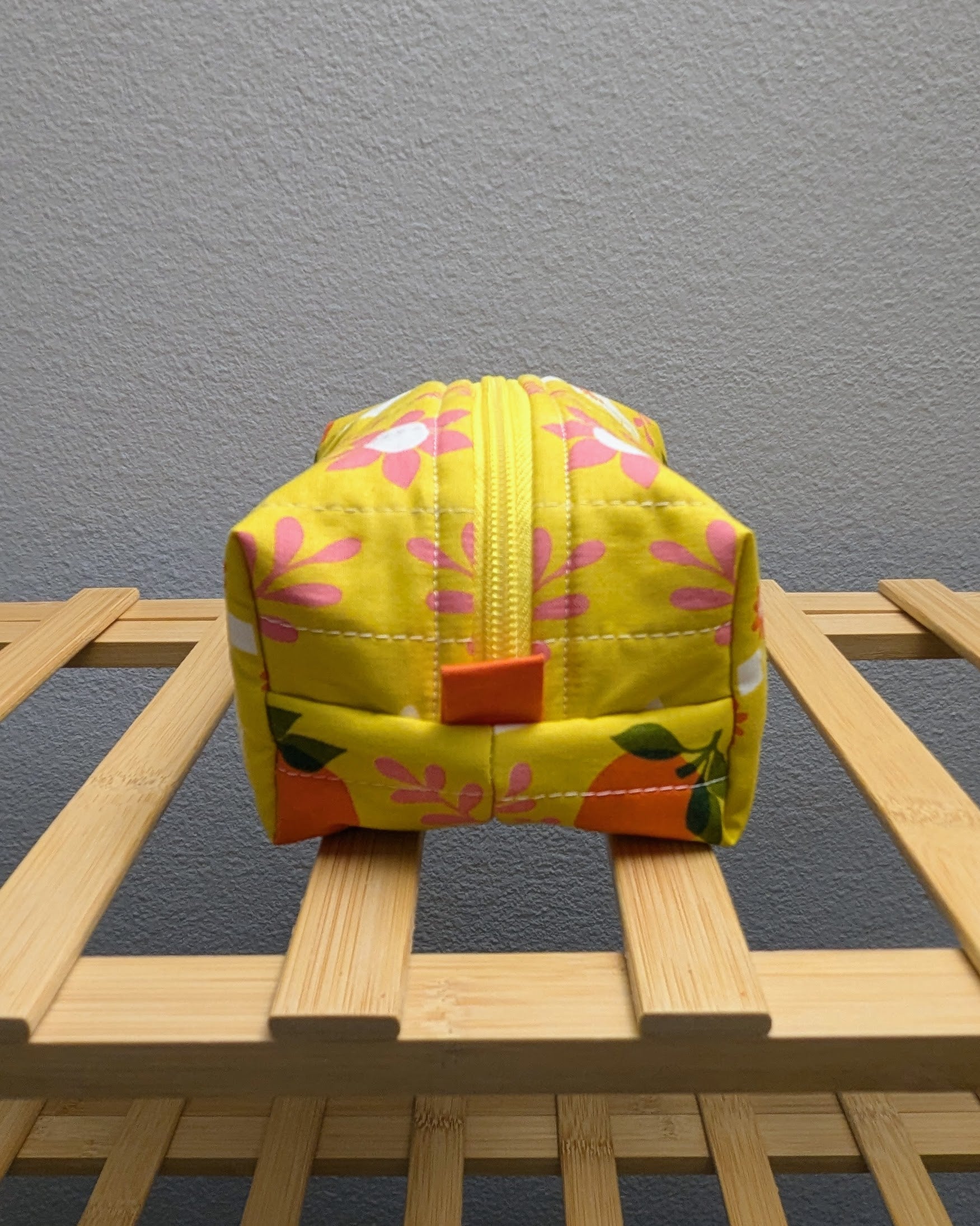 Bold Citrus Mini Quilted Travel Bag