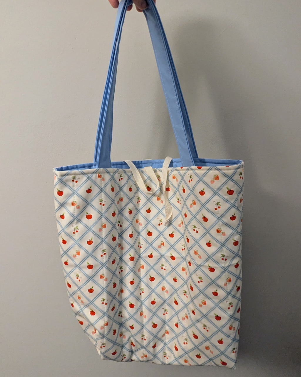 Fruit Picnic Quilted Daily Tote Bag