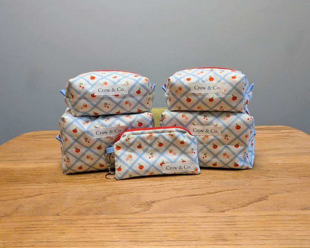 Fruit Picnic Medium Quilted Travel Bag