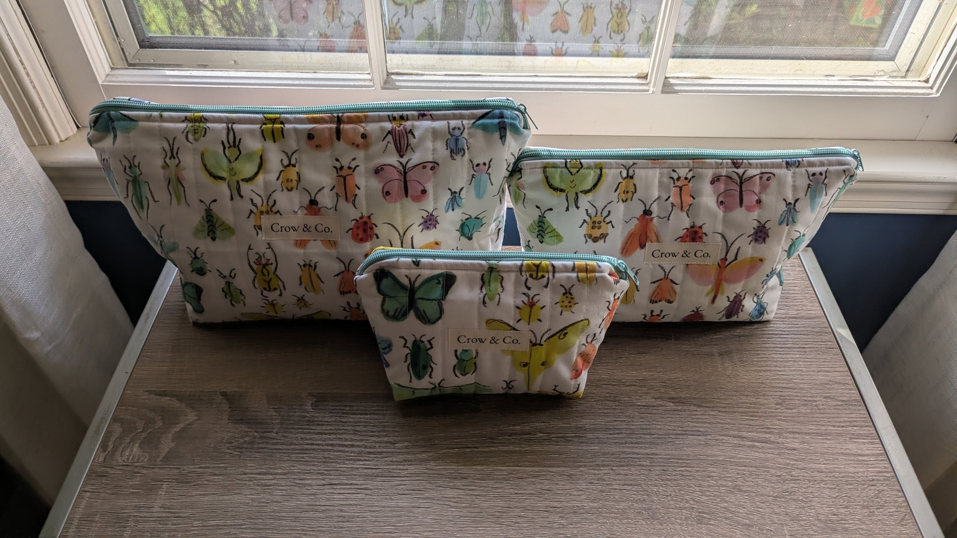 Rainbow Bugs Small Travel Bag