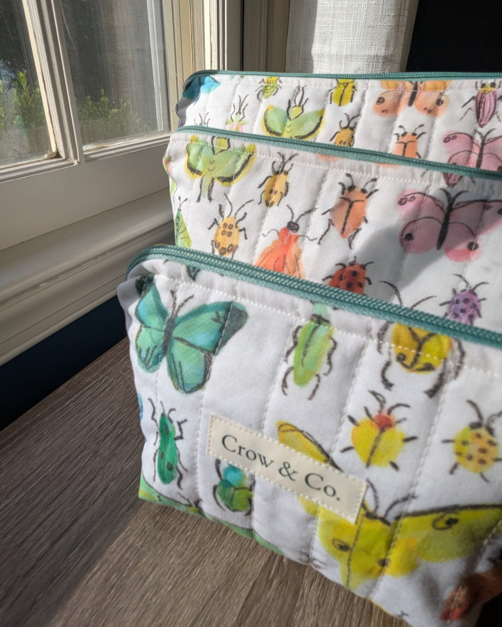 Rainbow Bugs Small Travel Bag