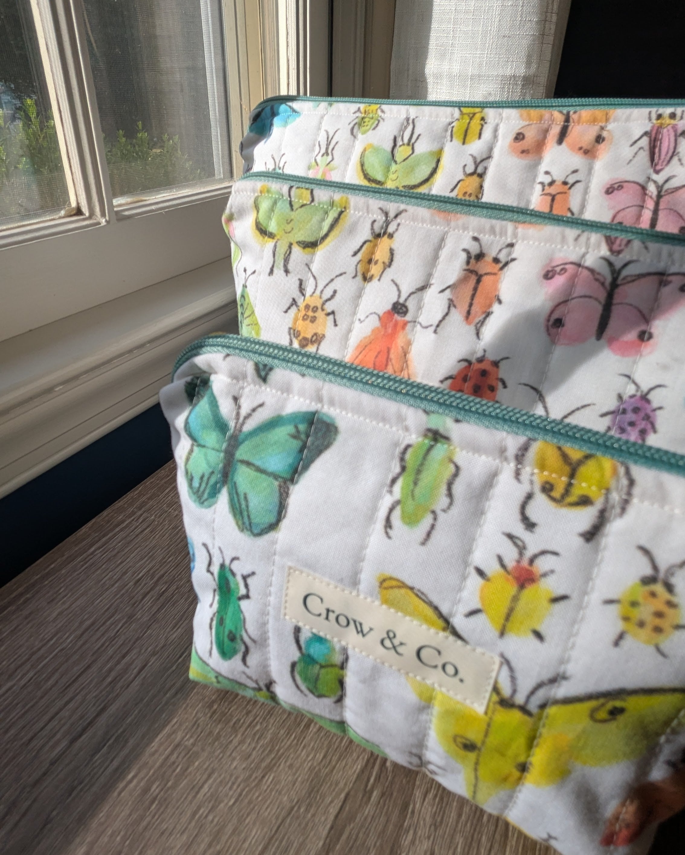 Rainbow Bugs Small Travel Bag