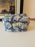 Blue Moth Medium Quilted Travel Bag