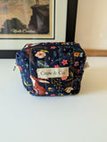 Nighttime Rabbits Mini Quilted Travel Bag