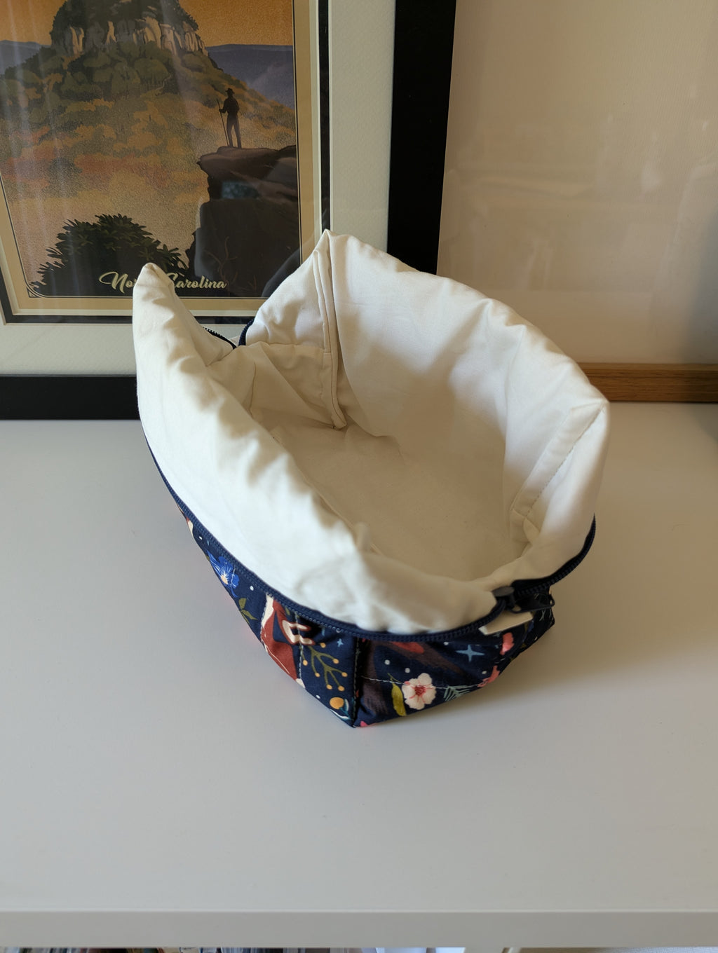Nighttime Rabbit Large Quilted Bag