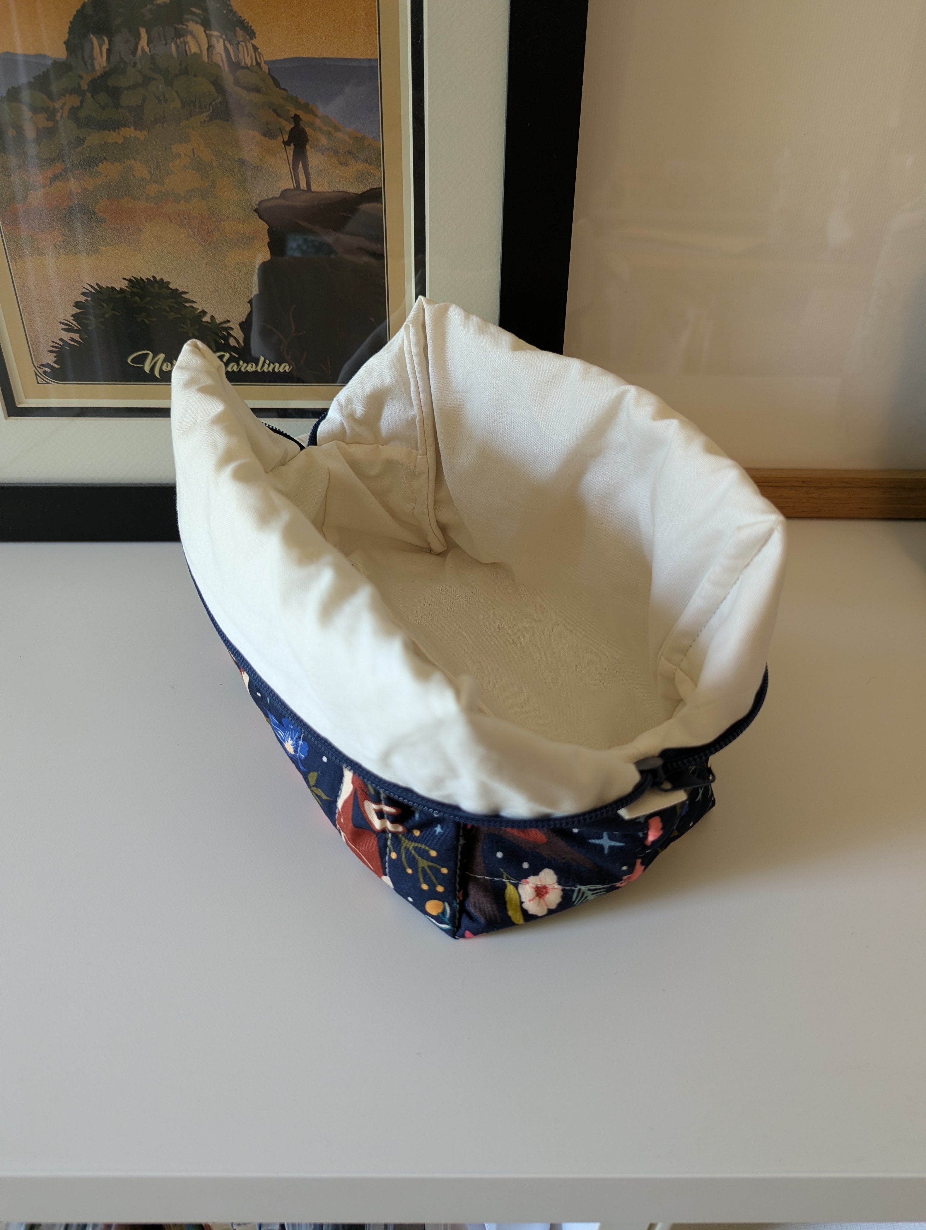 Nighttime Rabbit Large Quilted Bag