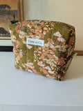 Golden Mushrooms Large Quilted Bag