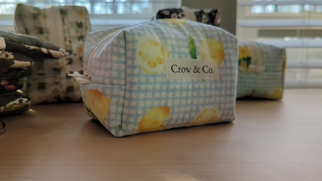 Summer Citrus Mini Quilted Travel Bag